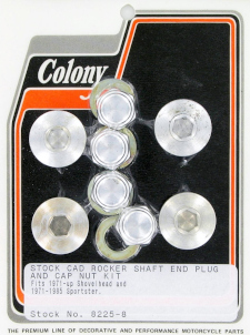 ROCKER SHAFT END CAP & NUT KIT